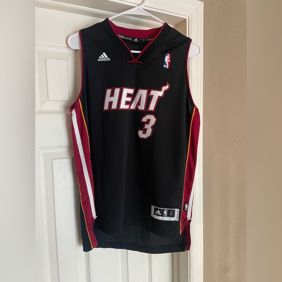 Adidas Miami Heat Dwayne Wade Youth Basketball Jersey - Picture 1 of 6